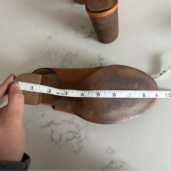 Madewell The Cary Sandal Open Toe Brown Leather Mules Size 9- SH19 - Picture 10 of 11